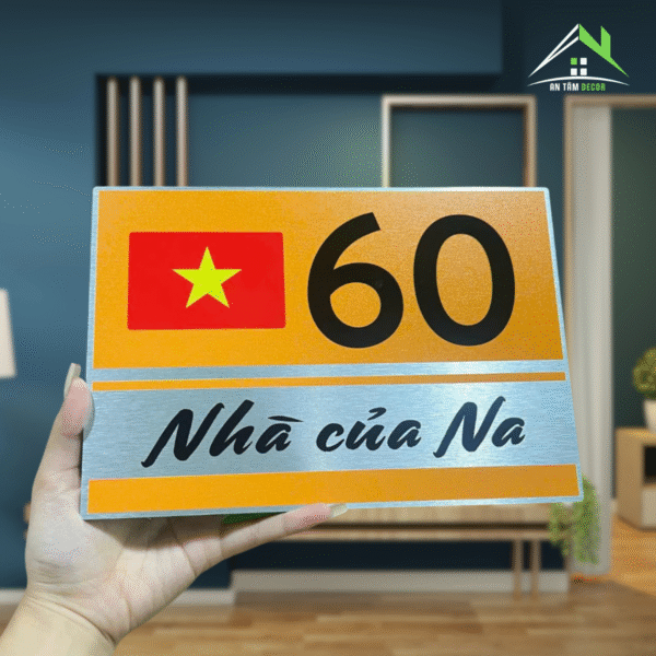 Biển Số Nhà In UV Có Cờ VN Giá Rẻ | An Tâm Decor - Ảnh 5