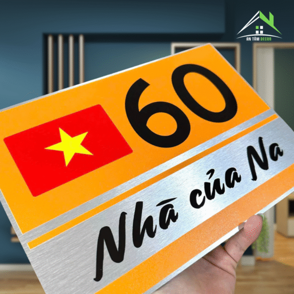 Biển Số Nhà In UV Có Cờ VN Giá Rẻ | An Tâm Decor - Ảnh 4