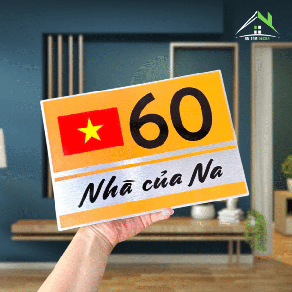Biển Số Nhà In UV Có Cờ VN Giá Rẻ | An Tâm Decor - Ảnh 2