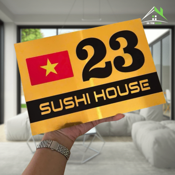 Biển Số Nhà Kèm Tên Quán Giá Rẻ – An Tâm - Ảnh 5
