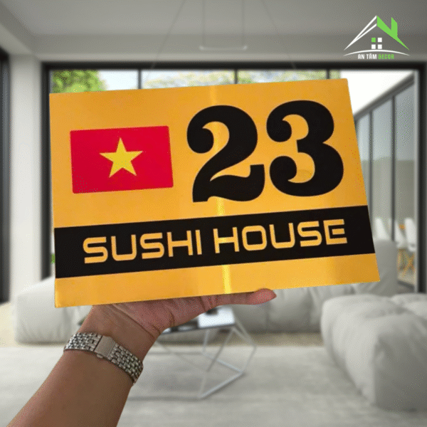 Biển Số Nhà Kèm Tên Quán Giá Rẻ – An Tâm - Ảnh 3
