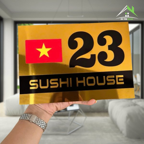 Biển Số Nhà Kèm Tên Quán Giá Rẻ – An Tâm - Ảnh 2