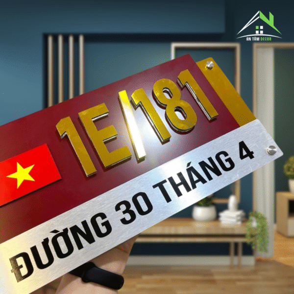 Biển Số Nhà Dịp 30/4 Và 2/9 Có Cờ – An Tâm - Ảnh 5
