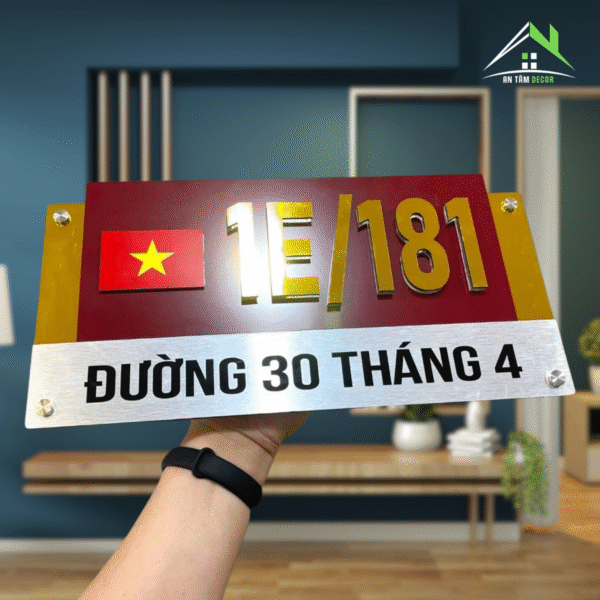Biển Số Nhà Dịp 30/4 Và 2/9 Có Cờ – An Tâm - Ảnh 4