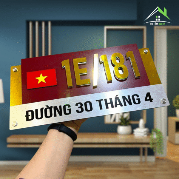 Biển Số Nhà Dịp 30/4 Và 2/9 Có Cờ – An Tâm - Ảnh 3