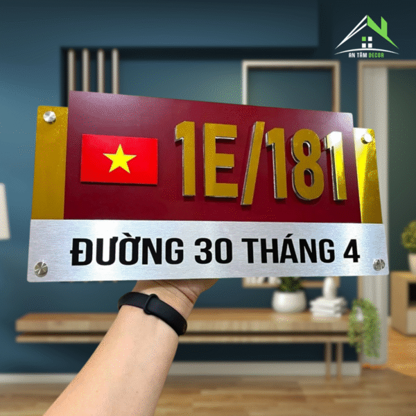 Biển Số Nhà Dịp 30/4 Và 2/9 Có Cờ – An Tâm - Ảnh 2