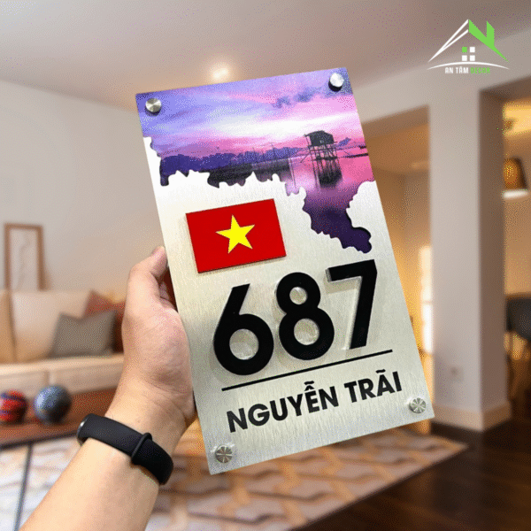 Biển Số Nhà In Tranh Có Tên Đường | An Tâm Decor - Ảnh 5