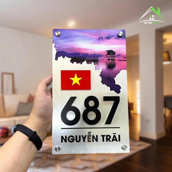 Biển Số Nhà In Tranh Có Tên Đường | An Tâm Decor - Ảnh 4