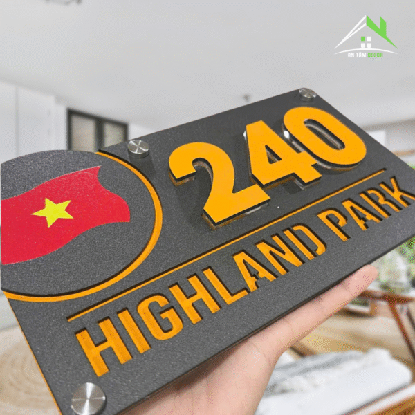 Biển Số Nhà Có Tên Khu Đô Thị | An Tâm Decor - Ảnh 5