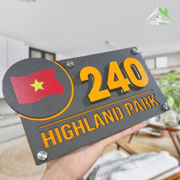 Biển Số Nhà Có Tên Khu Đô Thị | An Tâm Decor - Ảnh 4