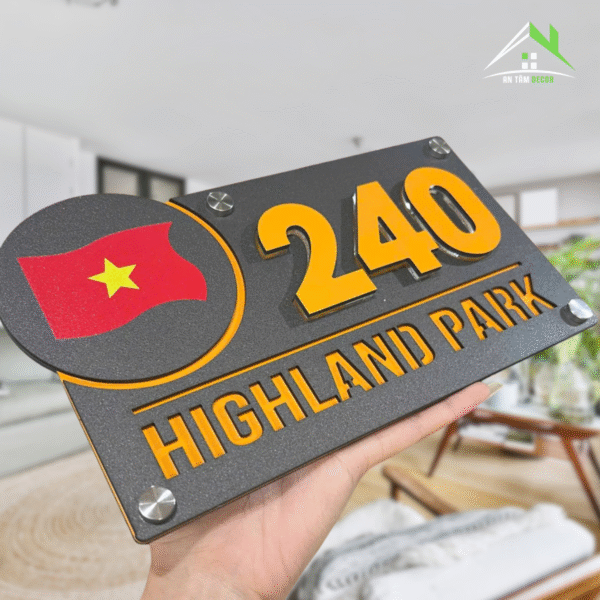 Biển Số Nhà Có Tên Khu Đô Thị | An Tâm Decor - Ảnh 2