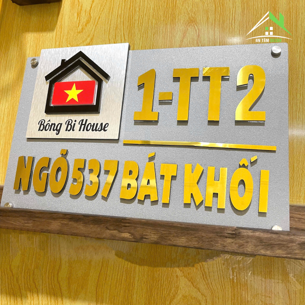 Biển Số Nhà Có Tên Nhà Và Cờ Tổ Quốc – An Tâm - Ảnh 9