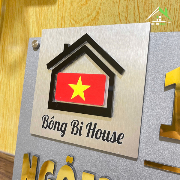 Biển Số Nhà Có Tên Nhà Và Cờ Tổ Quốc – An Tâm - Ảnh 11