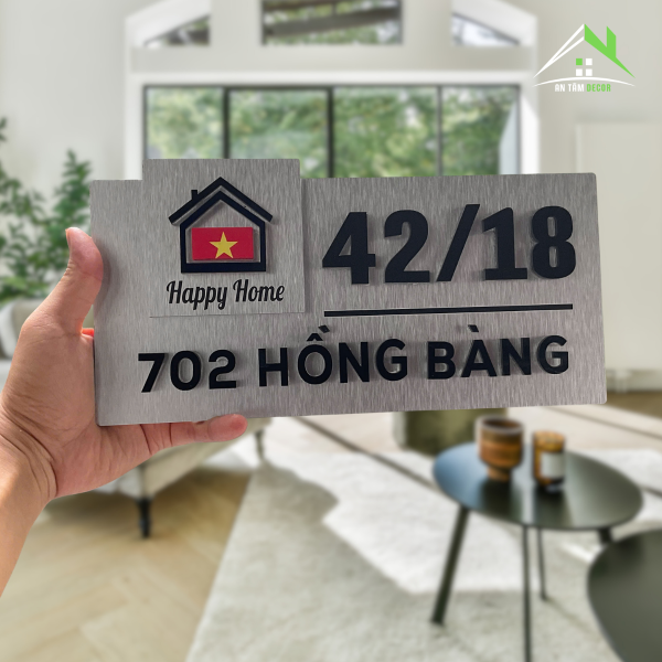 Biển Số Nhà Có Tên Nhà Và Cờ Tổ Quốc – An Tâm - Ảnh 7