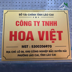 Biển Công Ty Inox In UV – Bảng Tên Doanh Nghiệp Trang Trọng, Chuẩn Pháp Lý