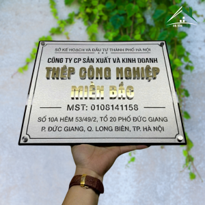 Biển Công Ty Inox Chữ Nổi 3D – Thiết Kế Trang Trọng, Chuẩn Biển Doanh Nghiệp